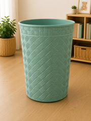 Rattan Style Plastic Waste Bin