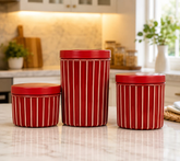 3 Piece plastic containers