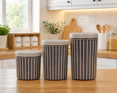 3 Piece plastic containers