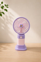 Cute Mini USB Rechargeable Handheld Desk Fan