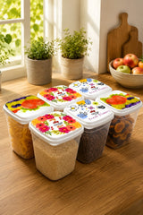 6 Piece Airtight Food Storage Container Set