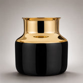 Luxury Black & Gold glass Vase