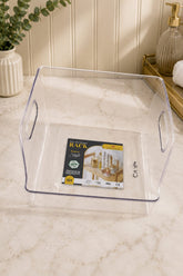 Clear Storage Bin with Handles