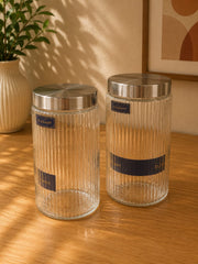 3 Pieces Glass Storage Jar