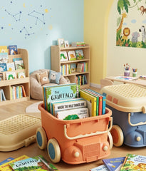 Kids Bus-Shaped Rolling Book