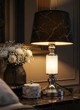 Table Lamp with Fabric Shade