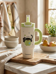 Apple Cat Insulated Tumbler