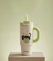 Apple Cat Insulated Tumbler