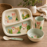 Cute Bamboo Fiber Kids Dining Set
