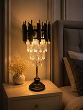 Beautiful Crystal And Metal Lamp