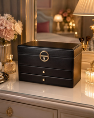 Large Leather Jewelry Box