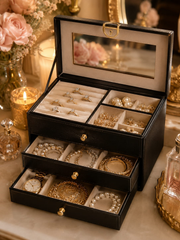 Large Leather Jewelry Box