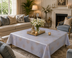 Elegant Floral Dining Table Cover