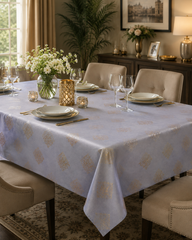 Elegant Floral Dining Table Cover