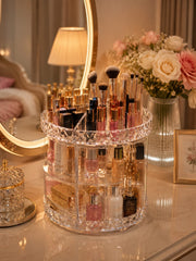 Rotating Makeup Organizer & Cosmetic Storage Box