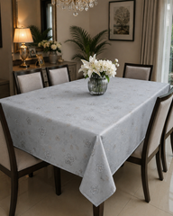 Elegant PVC Dining Table Cover – Waterproof & Easy Clean