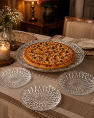 Elegant Glass Serving Platter set