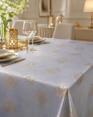 Elegant Floral Dining Table Cover