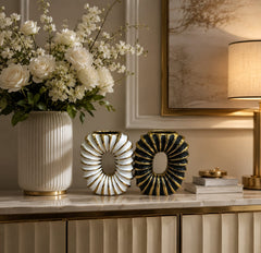 Elegant Decorative Sunburst Sculpture – Modern Home Décor