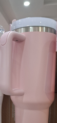 Pink Insulated Water tumbler with Handle