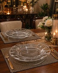 Elegant Glass Dinner Plate Set – Premium Tableware