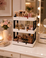 3-Tier Multipurpose Storage Rack – Makeup, Spice & Desk Organizer Shelf