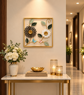 Floral Wall Art – 18 Inch Decorative Metal Wall Hanging0