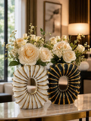 Elegant Decorative Sunburst Sculpture – Modern Home Décor
