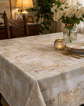 Elegant Floral Table Cover – Premium Dining Table Cloth