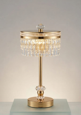 Durable Metal with Crystal Lamp