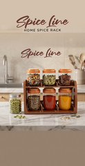 Spice jar rack