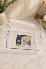 Clear Storage Bin with Handles