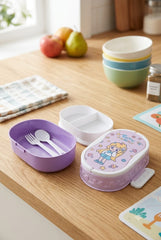 Cute Kids Lunch Box with Spoon & Fork