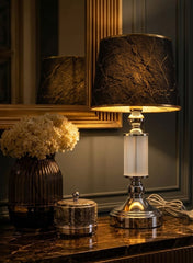 Table Lamp with Fabric Shade