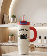 Happy Day Cat Insulated Tumbler