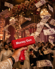 Red Electric Money Gun Cash Cannon