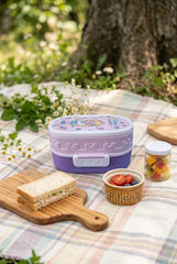 Cute Kids Lunch Box with Spoon & Fork