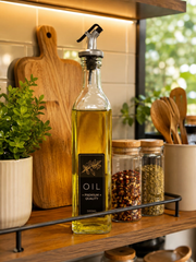 Premium Glass Oil Dispenser Bottle