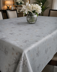 Elegant PVC Dining Table Cover – Waterproof & Easy Clean