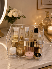 Clear Storage Bin with Handles