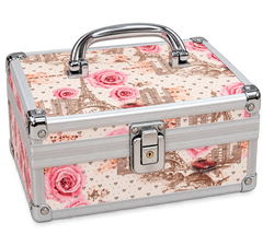 Luxury Floral Jewelry Box – Red Velvet Jewelry Organizer & Storage Case