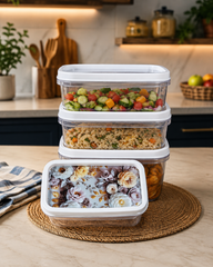 Food Storage Containers – Stackable Kitchen Organizer Set