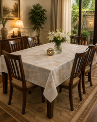 Elegant Floral Table Cover – Premium Dining Table Cloth