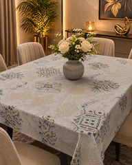 Elegant Printed Dining Table Cover – Premium pvc table vover