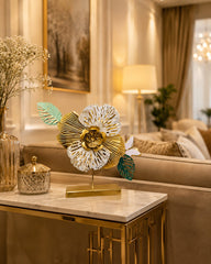 Decorative Metal Flower Tabletop Ornament