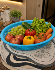 Blue Plastic Fruit & Vegetable Basket