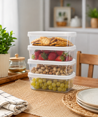 Food Storage Containers – Stackable Kitchen Organizer Set