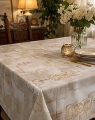Elegant Floral Table Cover – Premium Dining Table Cloth
