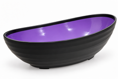 Purple and Black Melamine Bowl Set – 2 Pieces