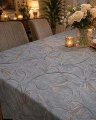 Elegant Grey Dining Table Cover